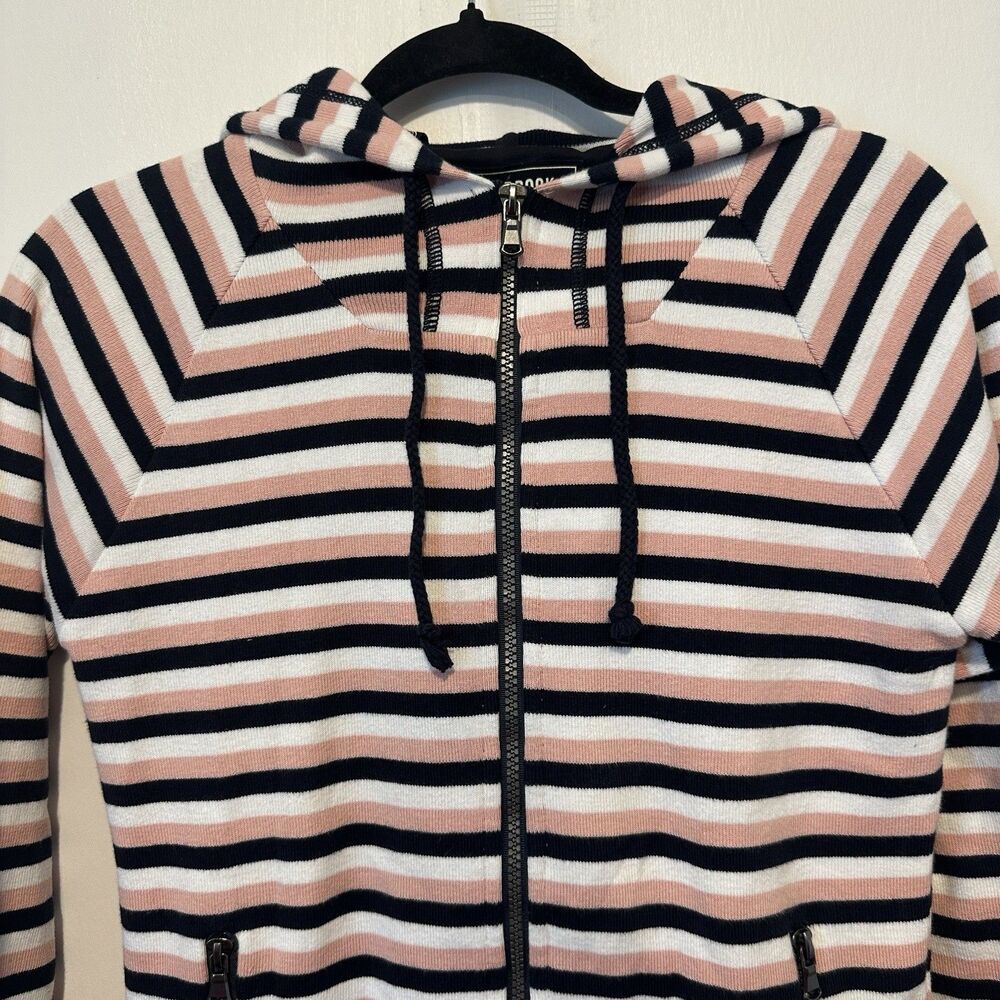 Holebrook Sweden Full Zip Jacket Women S Navy Blue Pink Hooded Zip Pockets - Picture 2 of 9